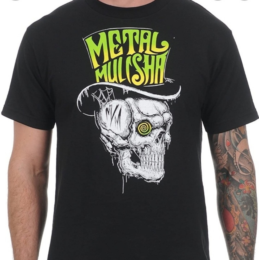 Nwt Metal Mulisha PAPA SHANGO Skull Mens T-Shirt